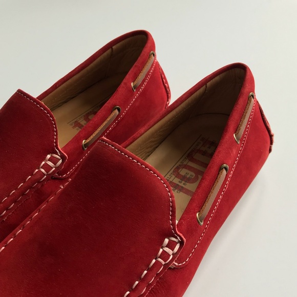 Red Leather Loafers - Picture 6 of 6